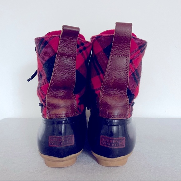 ❄️☔️ Sperry Buffalo Plaid Rain and Winter Duck Boots - Picture 5 of 8